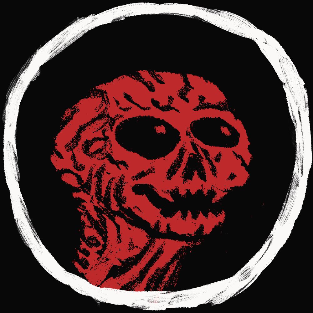 very splotchy comic drawing of the desert dweller by my wife winter 