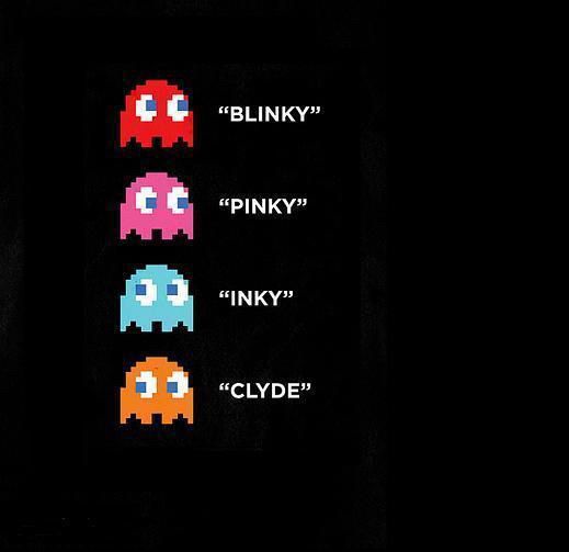 the pacman ghosts 