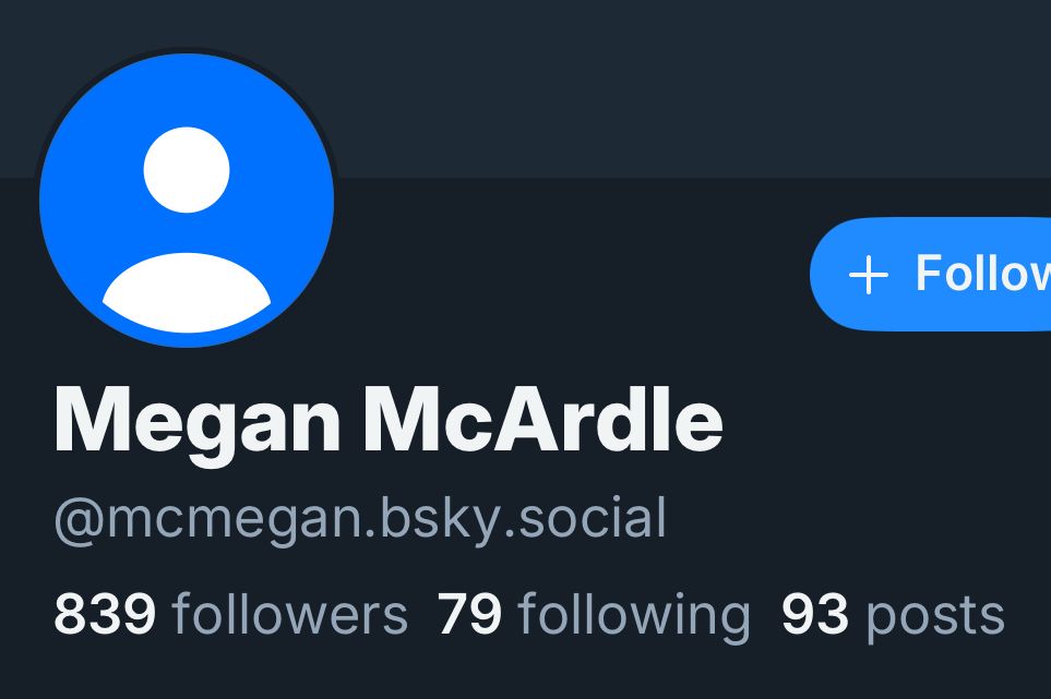 some nobody named “megan mcardle“ who only has 839 followers