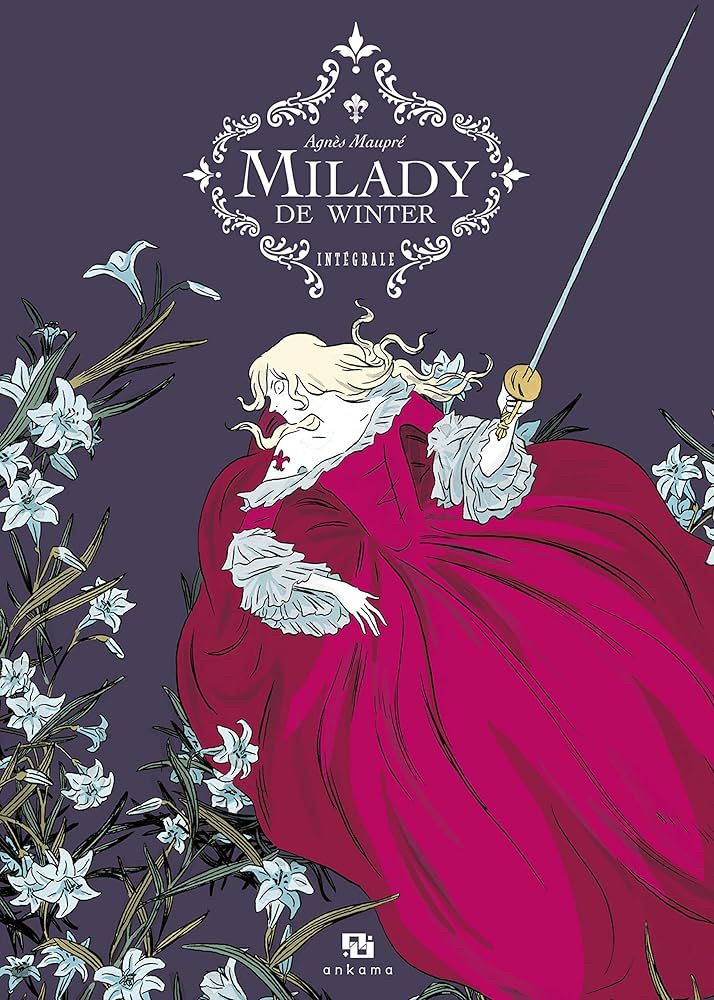 Couverture de Milady de Winter roman graphique d’Agnès Maupré chez Ankama