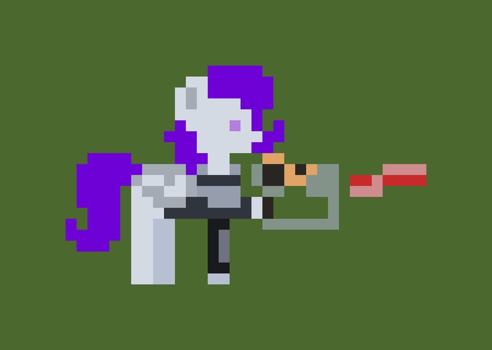 Morning Glory from Project Horizons shooting a Laser Pistol.