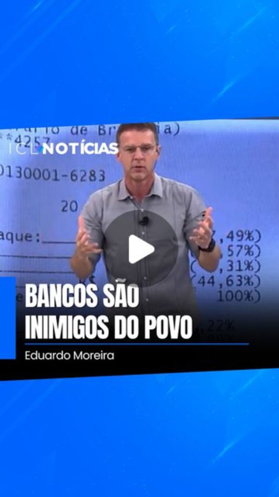 Eduardo Moreira on Instagram: "JUROS ABUSIVOS são uma prova de que os bancos são INIMIGOS do povo. Olha esse ABSURDO que o Santander faz! Compartilhe para denunciar!

Veja mais no Portal ICL Notícias:...