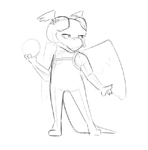 Kobold dressed as Plexie from Dracofighter 
