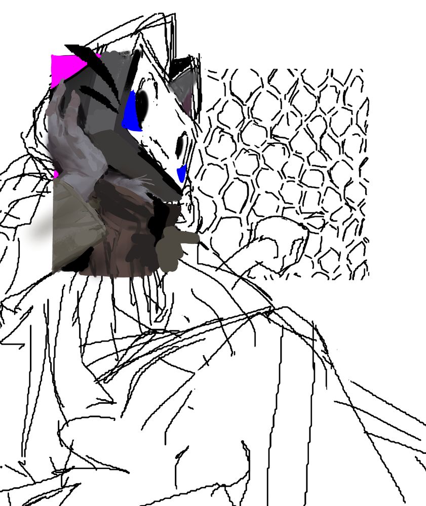 Painting of Kris' Teevee.
