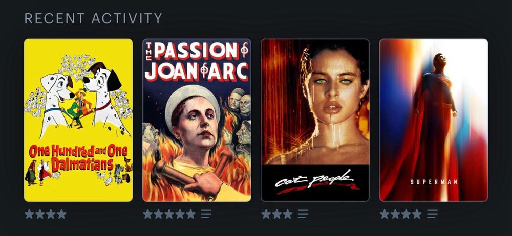 Last four movies watched
