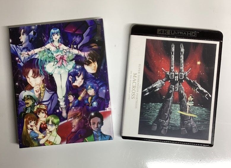 A picture of the Outer Case and Slip Case for the 4K disc version of Macross: Do You Remember Love.