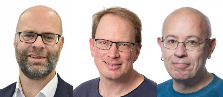 Porträtbilder der ausgezeichneten Professoren, von links nach rechts: Lutz Ackermann aus der Fakultät für Chemie, Timo Betz und Jörg Enderlein aus der Fakultät für Physik

(Fotos von Ackermann und Enderlein: Universität Göttingen, Foto von Betz: Swen Pförtner)