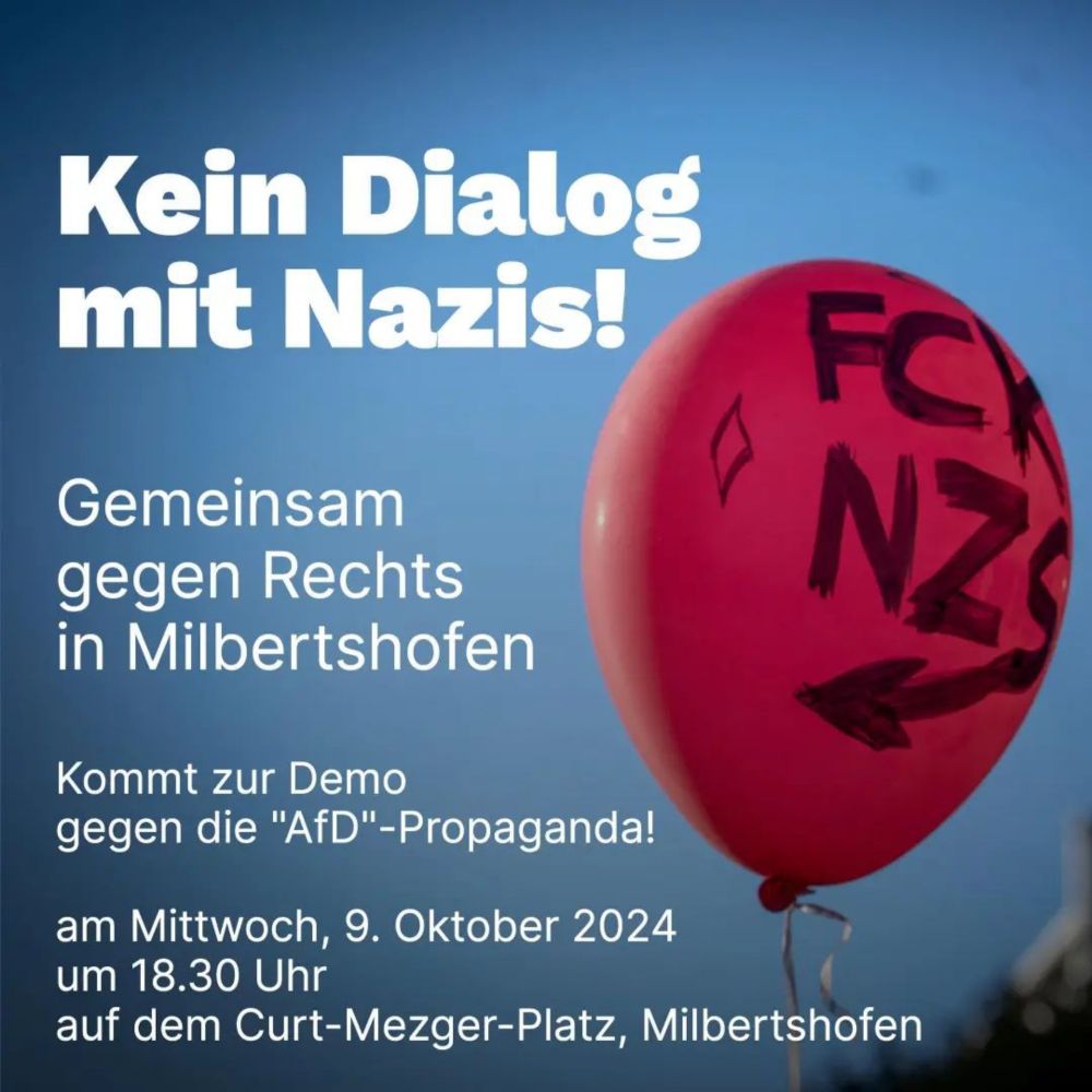 Demo gegen Rechts in München-Milbertshofen, Bayern » Kein Dialog mit Nazis! — Gemeinsam gegen Rechts in Milbertshofen