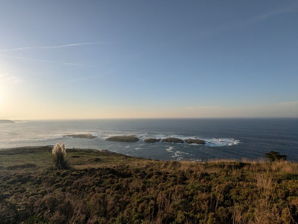 Vista del mar desde el Monte de San Pedro en A Coruña