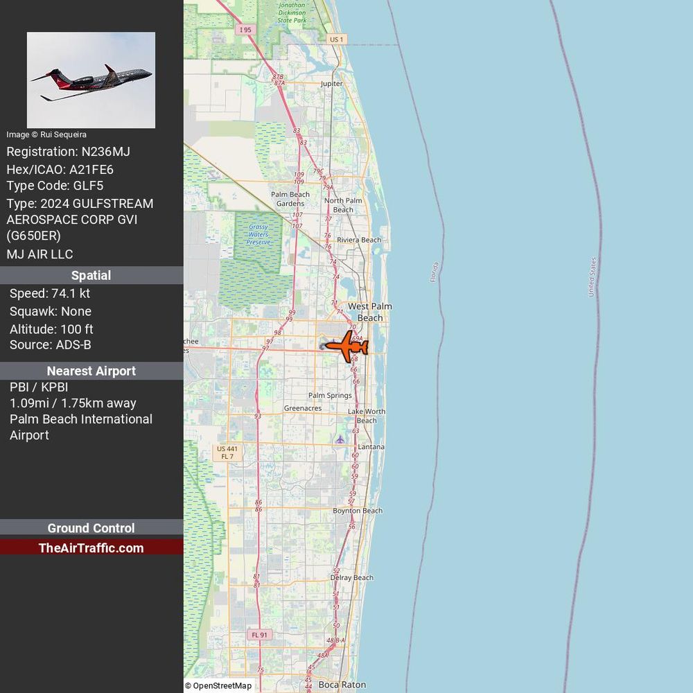 Reg: N236MJ On Ground: False Alt: 100 Last Contact: 0:00:06.587442 Trigger: no longer on ground