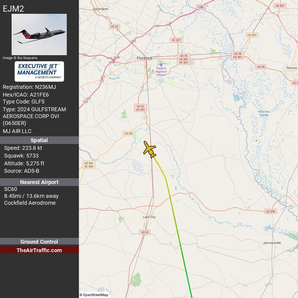 Reg: N236MJ On Ground: None Alt: 5275 Last Contact: 0:05:07.287181 Trigger: data loss