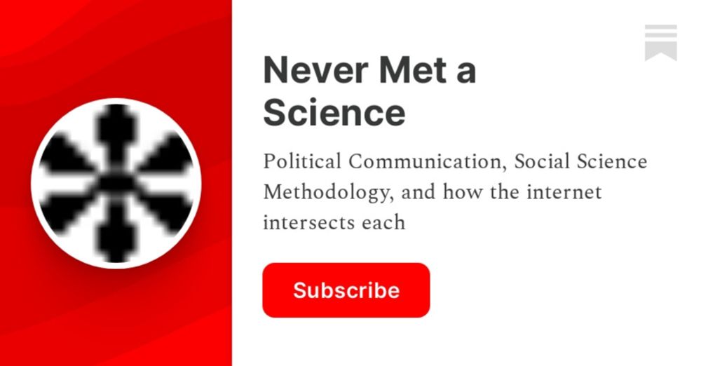 Never Met a Science | Kevin Munger | Substack