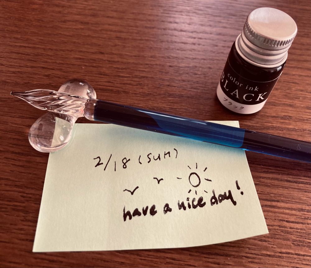 セリアのガラスペン