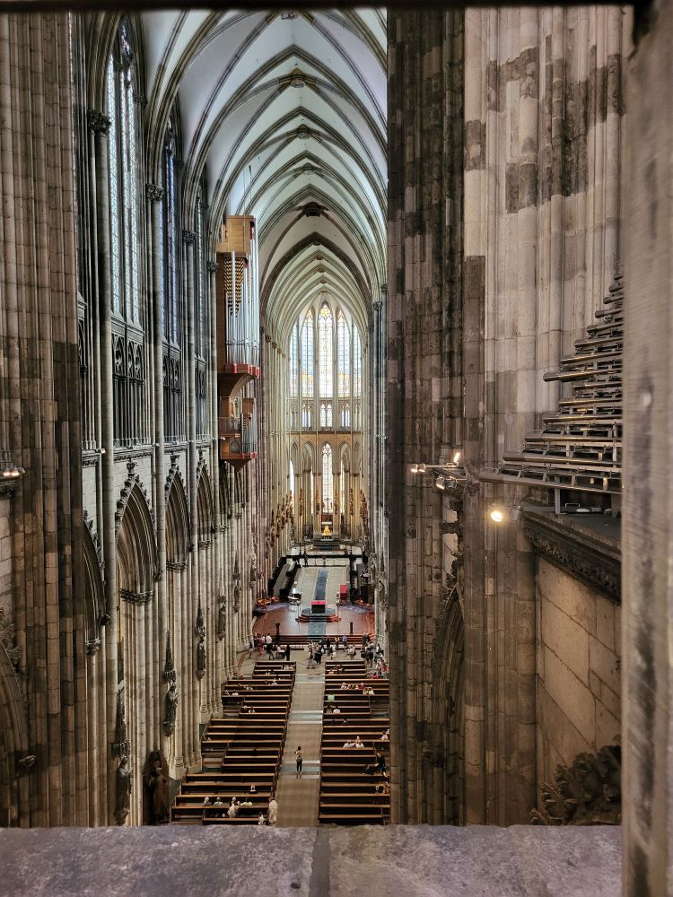 Blick von Triforium in den Ostchor, Kölner Dom 