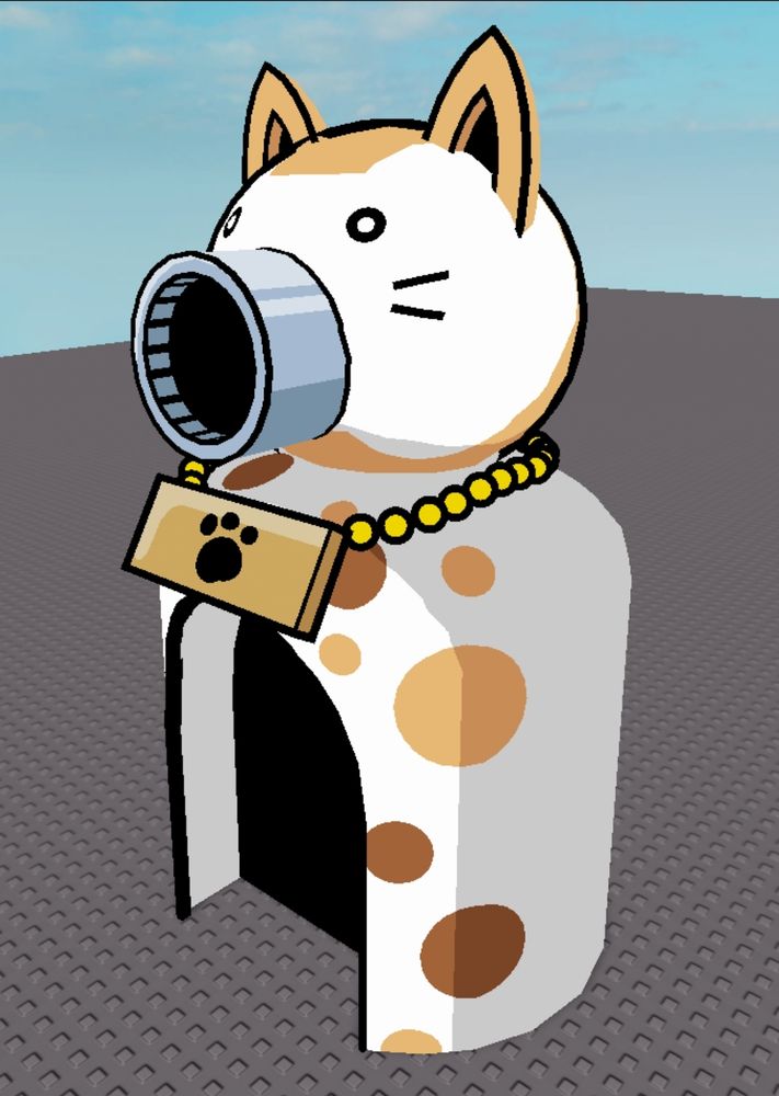 cat tower model from the side