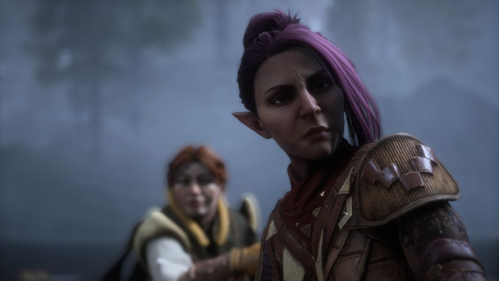 Nadette looking quite dewy, Lace Harding is behind her out of focus