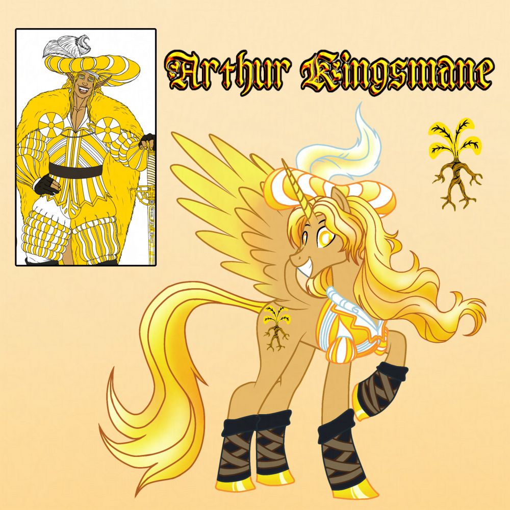 Arturius Kingsman as an Alicorn