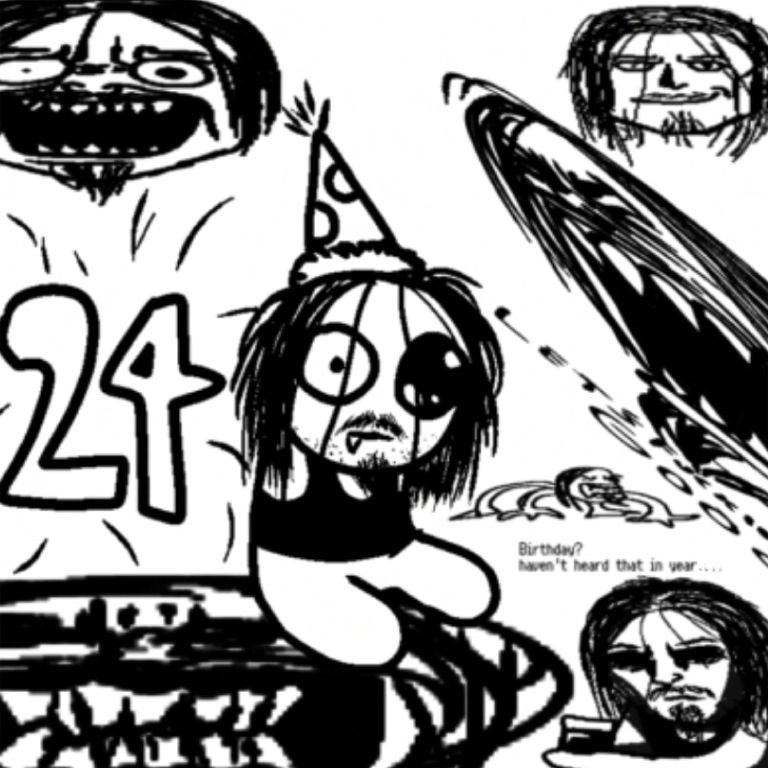The drawing in tribute to Aodh's (that is referring to me) 24th Birthday.

P.S I guess I'm considered an Unc now by some of my peers