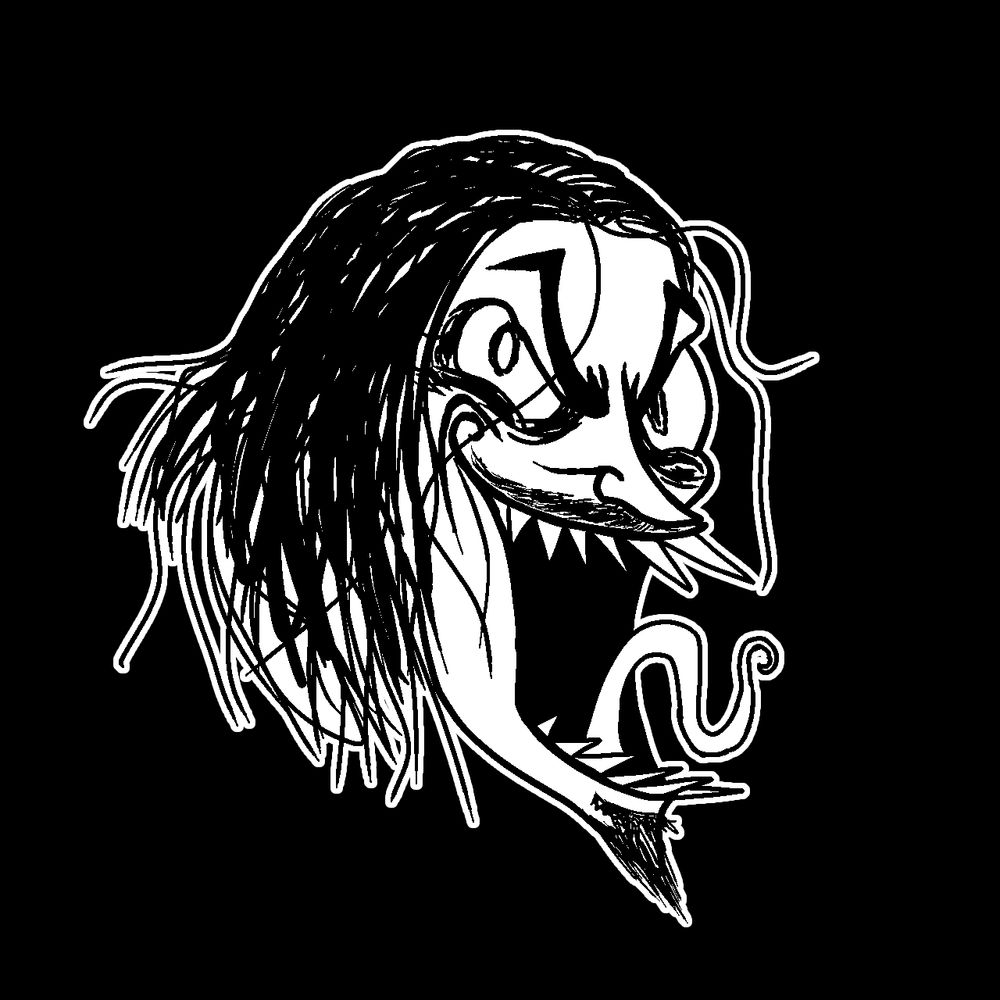Silly doodle of Aodh's (my) persona's face