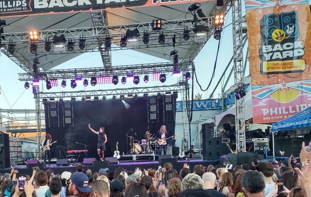 Borns on stage in Victoria, BC.