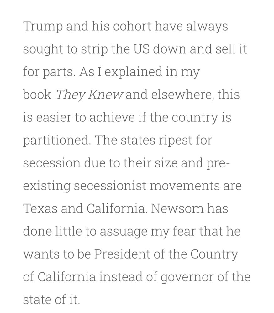 Sarah Kendzior comments on Gavin Newsom.