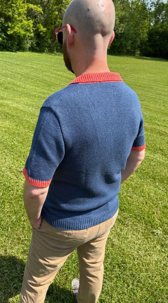 The view of the back of the polo