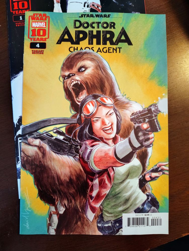 A variant cover for Marvel's Star Wars: Doctor Aphra -- Chaos Agent #4
