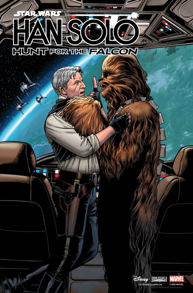 Ramon Rosanas' cover for Marvel's Star Wars: Han Solo -- Hunt for the Falcon #3 (of 5)