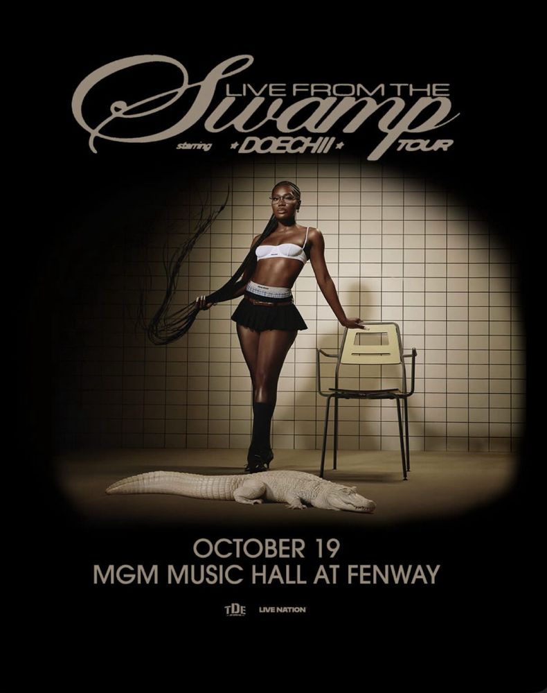 Doechii Swamp Tour MGM Fenway Boston 10/19/25 poster 