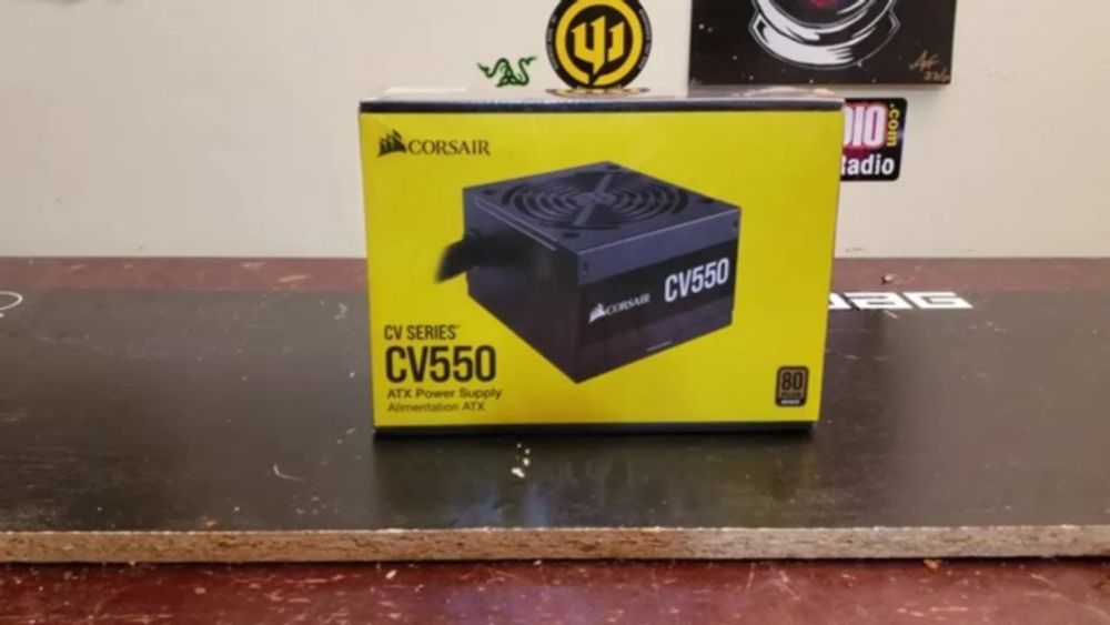 corsair cv550 550w power supply unboxing