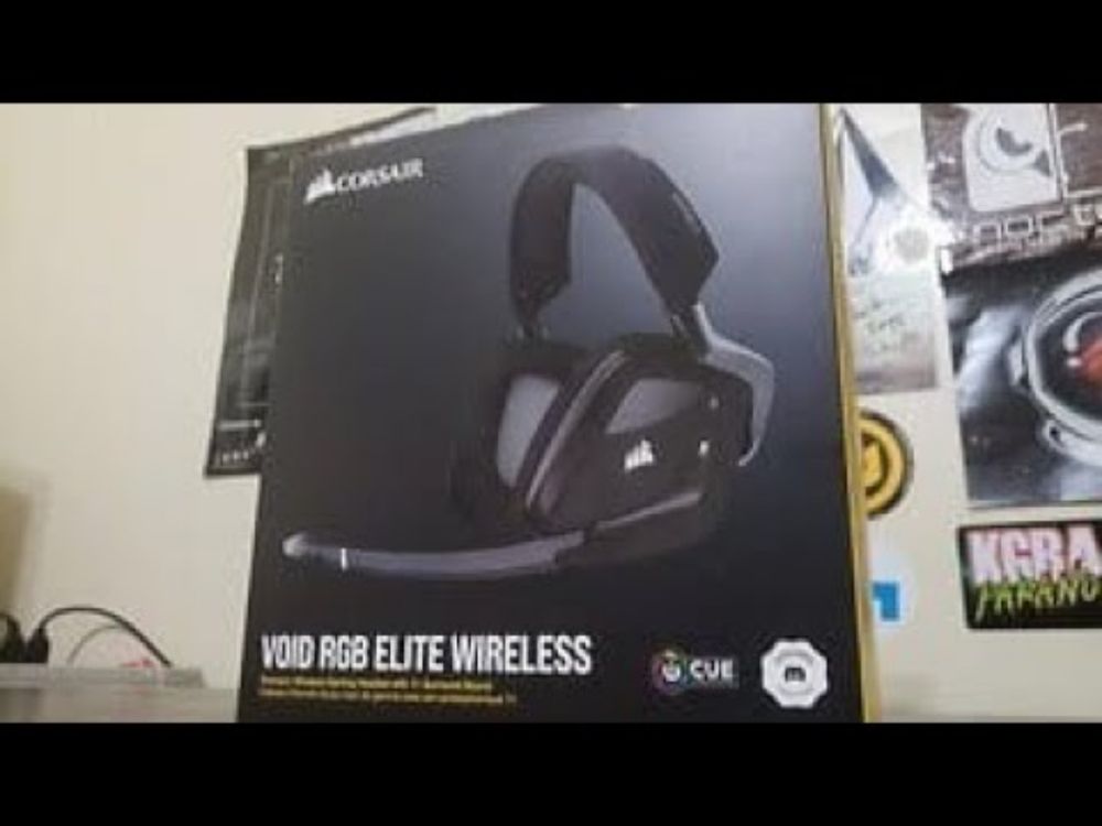 Corsair void RGB wireless unboxing video