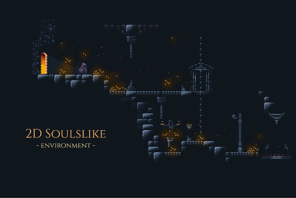 2D Soulslike Metroidvania Tileset | 2D Environments | Unity Asset Store