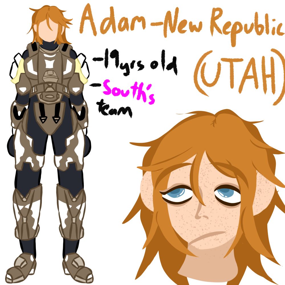 This is utah for my swap au! He's a lieutenant :>