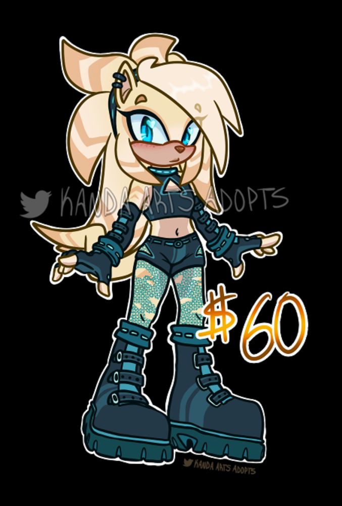 Adoptable: Shade/Sonia Fankid - Kanda Arts's Ko-fi Shop