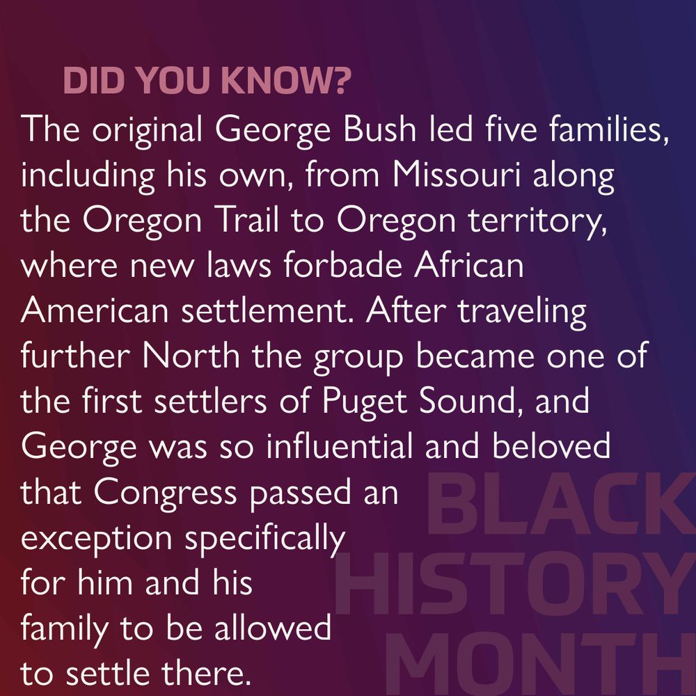 A DYK post about George Bush and his leadership along the Oregon Trail