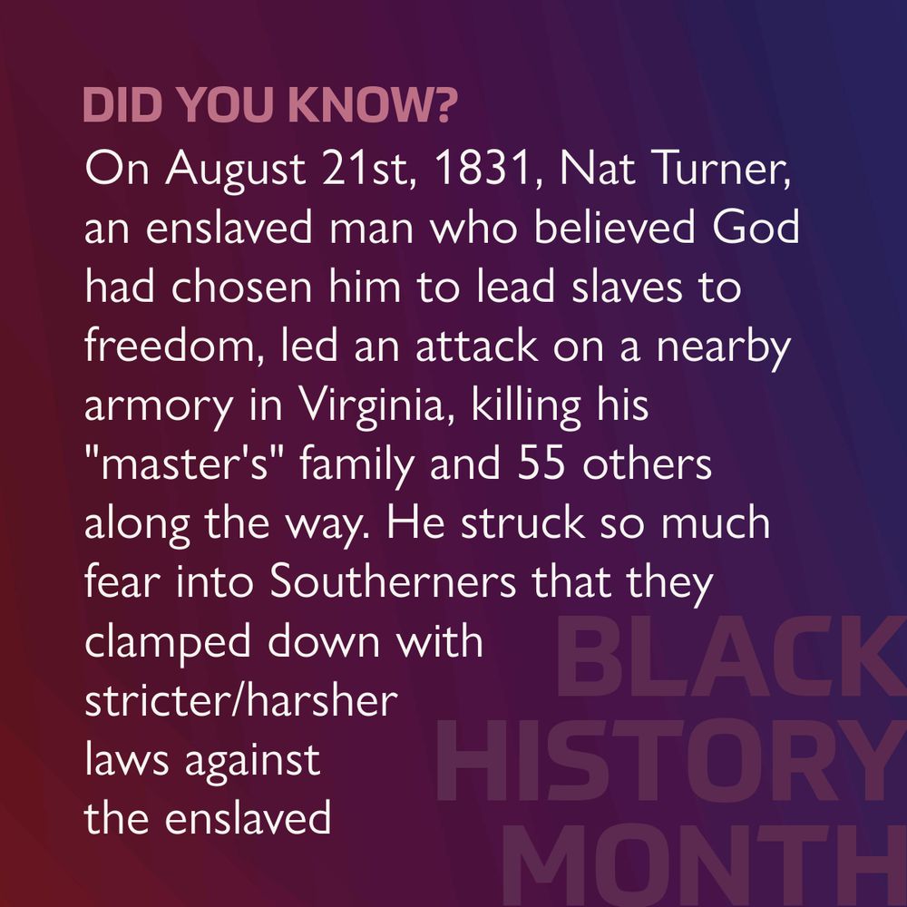 A DYK about Nat Turner and his slave revolt 