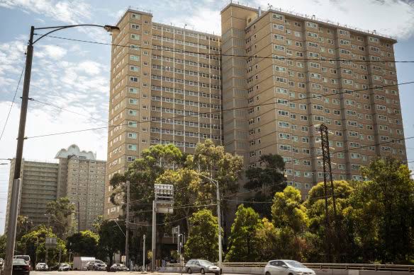 Public housing towers built in the 1970s in Melbourne 