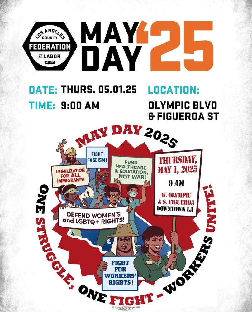 Poster announcing May Day March 