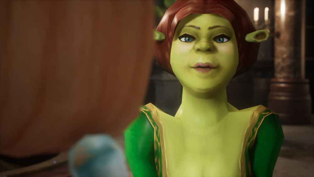 Pinocchio and Fiona.