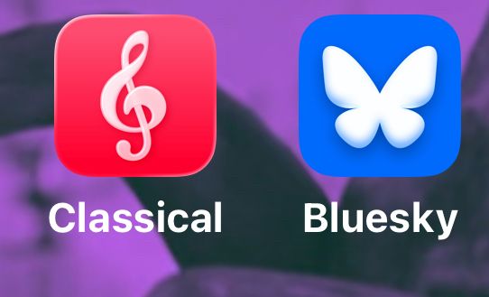 Classical app icon Bluesky app icon