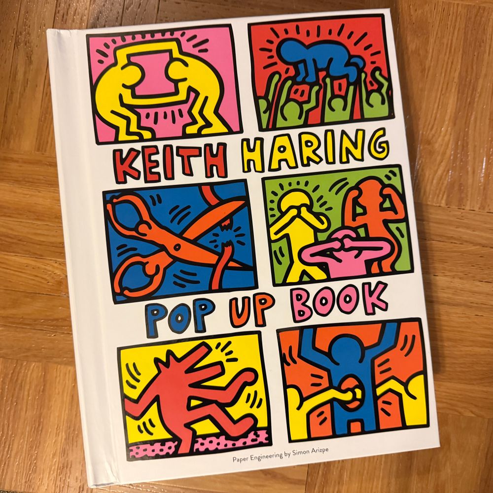 KEITH HARING POP UP BOOK (2023), paper engineer Simon Arizpe, from Poposition Press.
