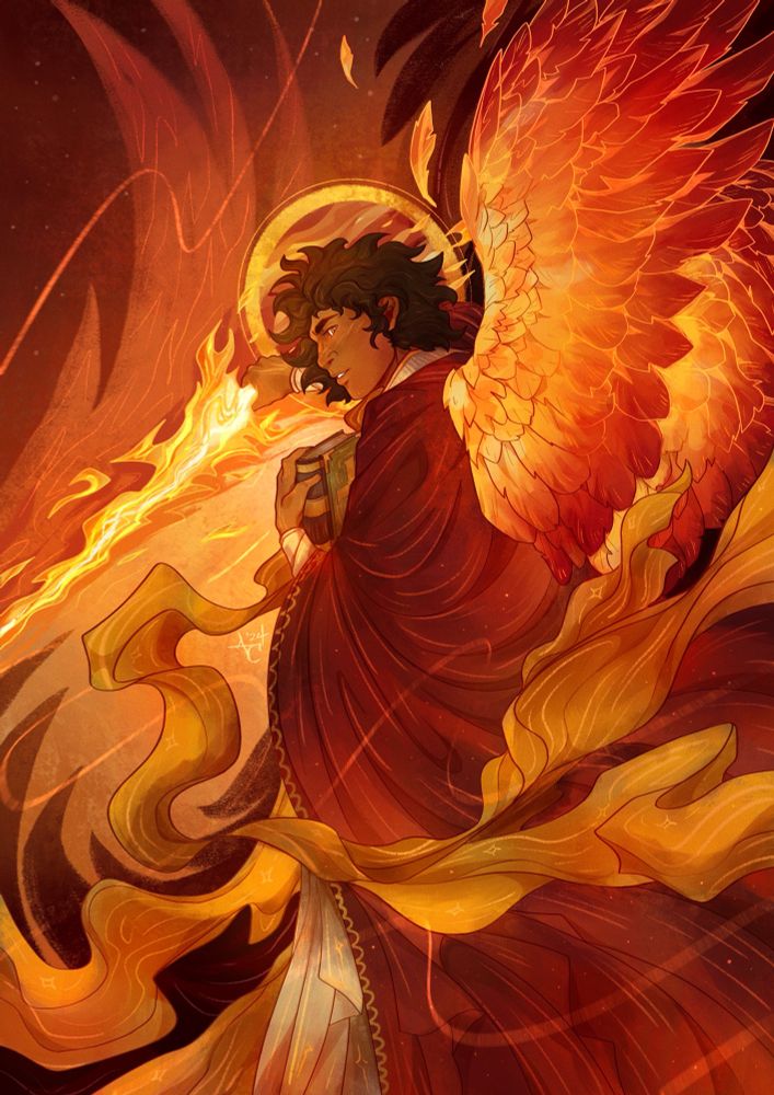 Illustration of Archangel Uriel
