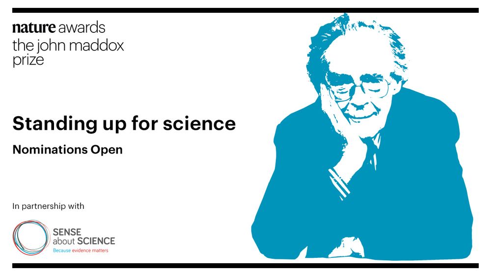 The 2025 John Maddox Prize