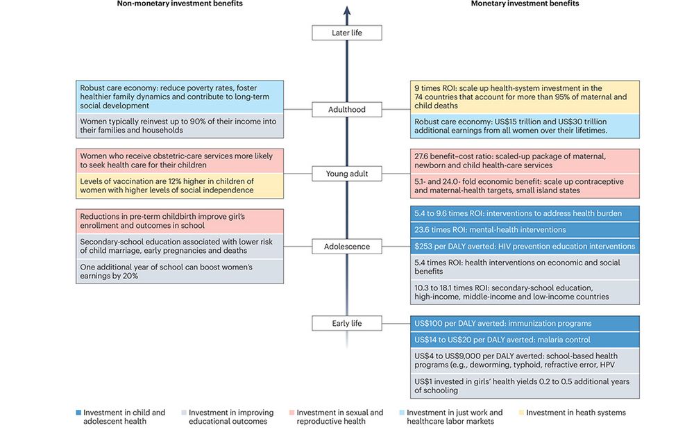 This is figure 2, which shows evidence supporting priority areas for investment in women and health. 