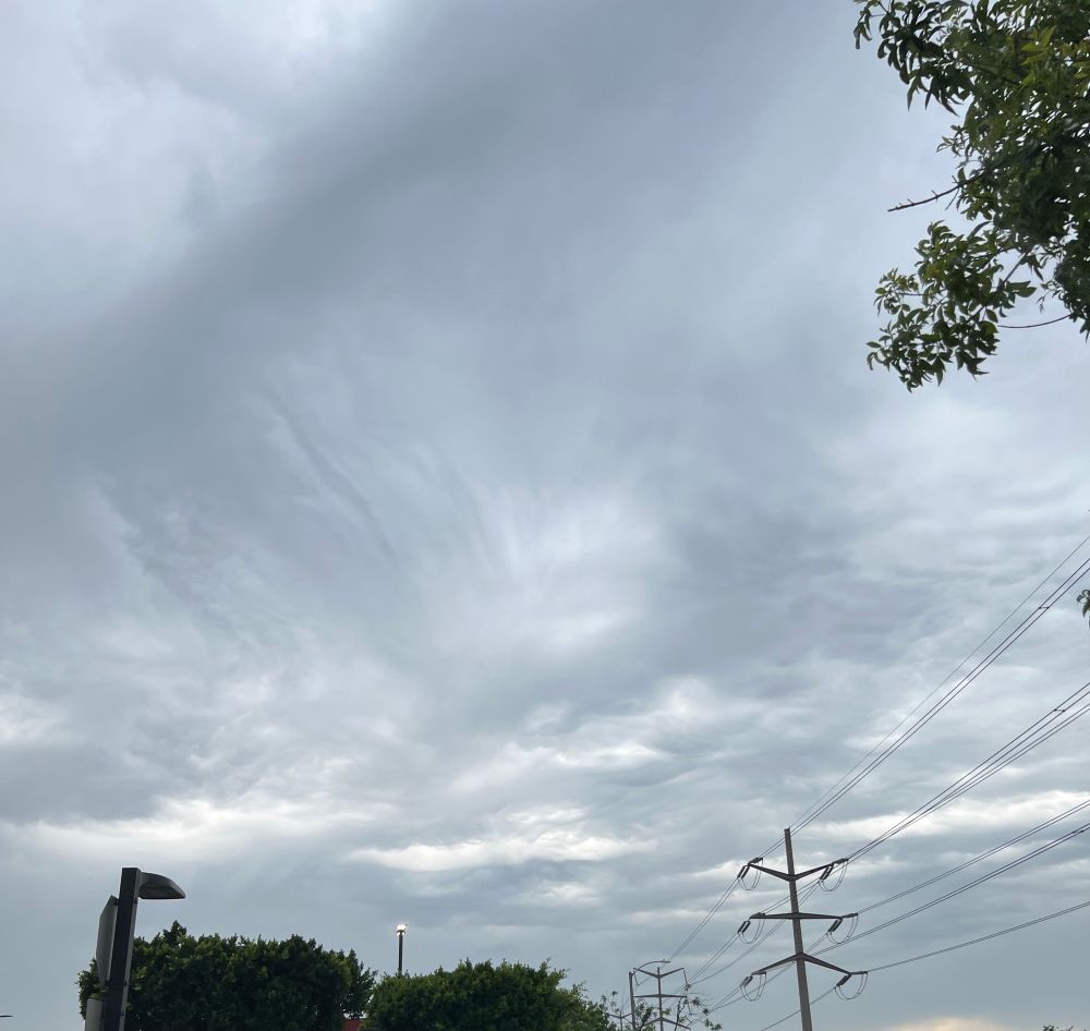 Clouds during a thunderstorm