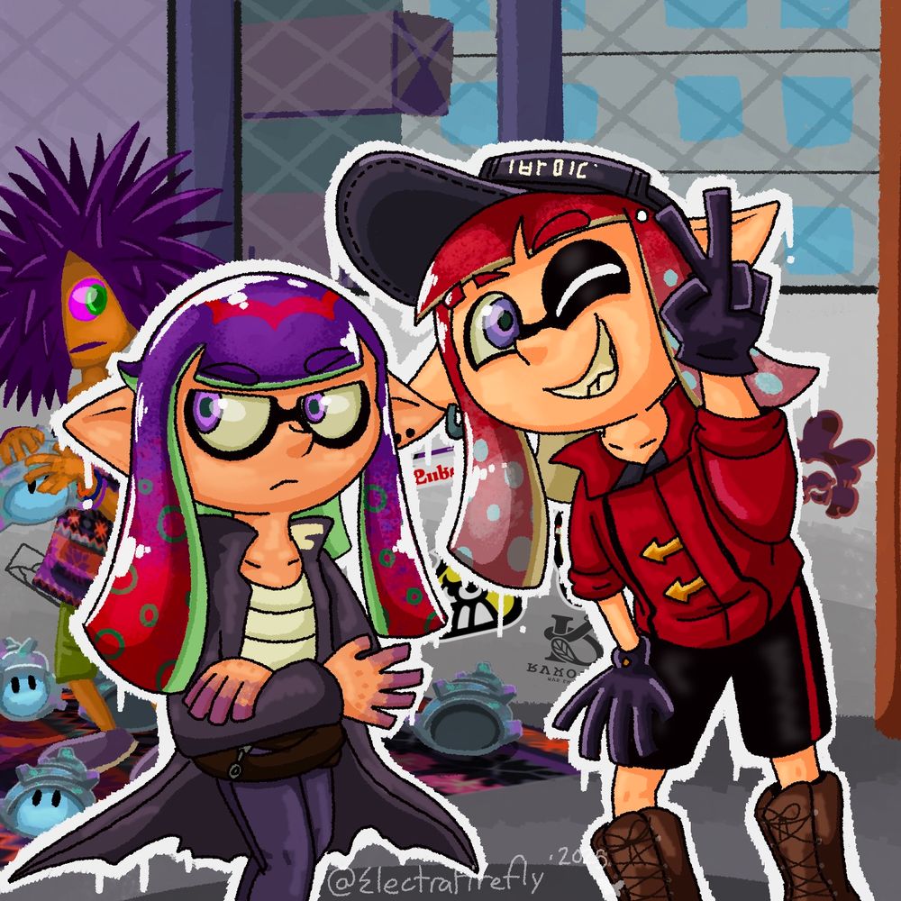 Reef and Yaoi hanging out in a totally safe dark alley