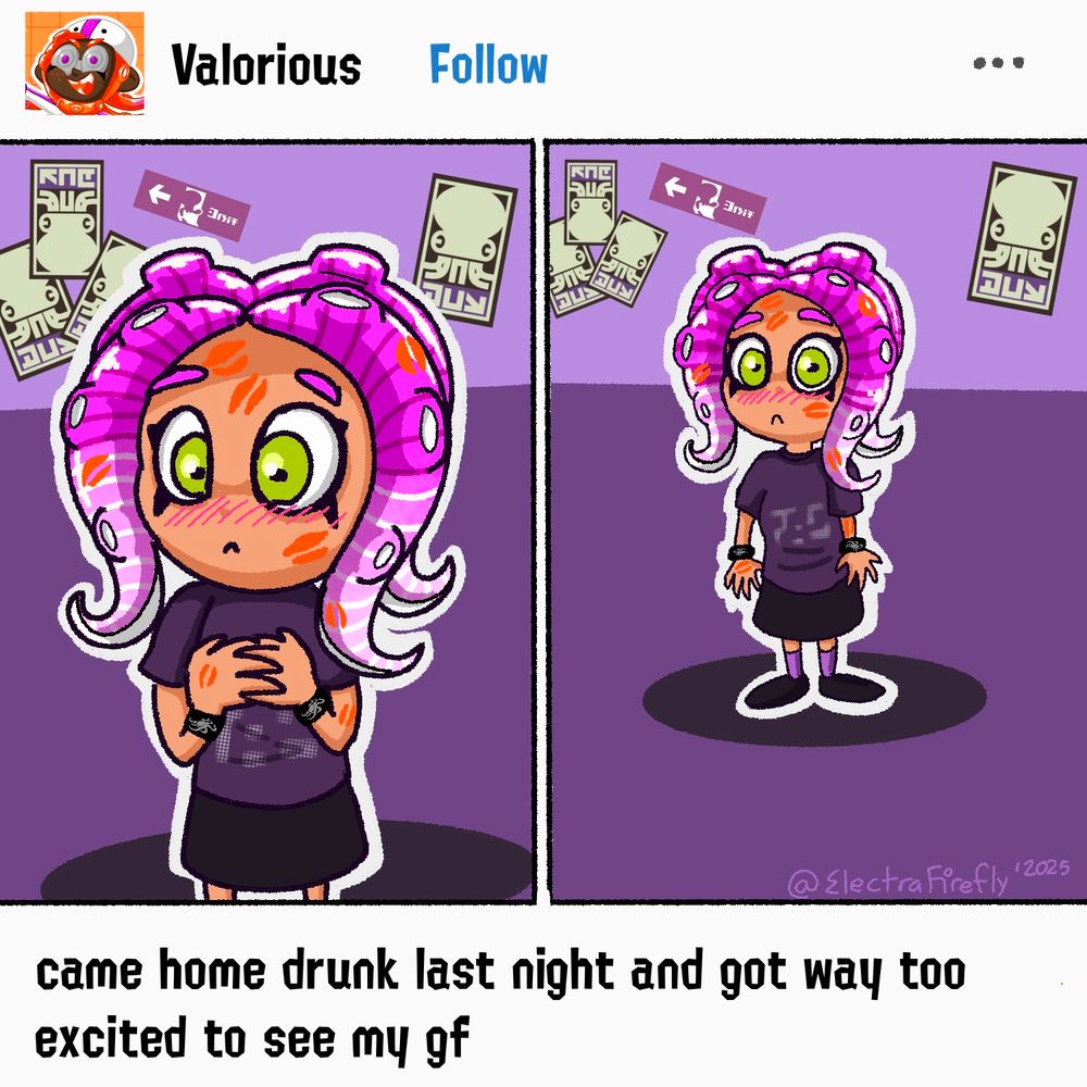 Meme of the cat with kisses all over with the Thesbians 💋 

Val’s picture and screen name: 

Valorious
Follow

“came home drunk last night and got way too excited to see my gf”

Keely is covered in orange kisses