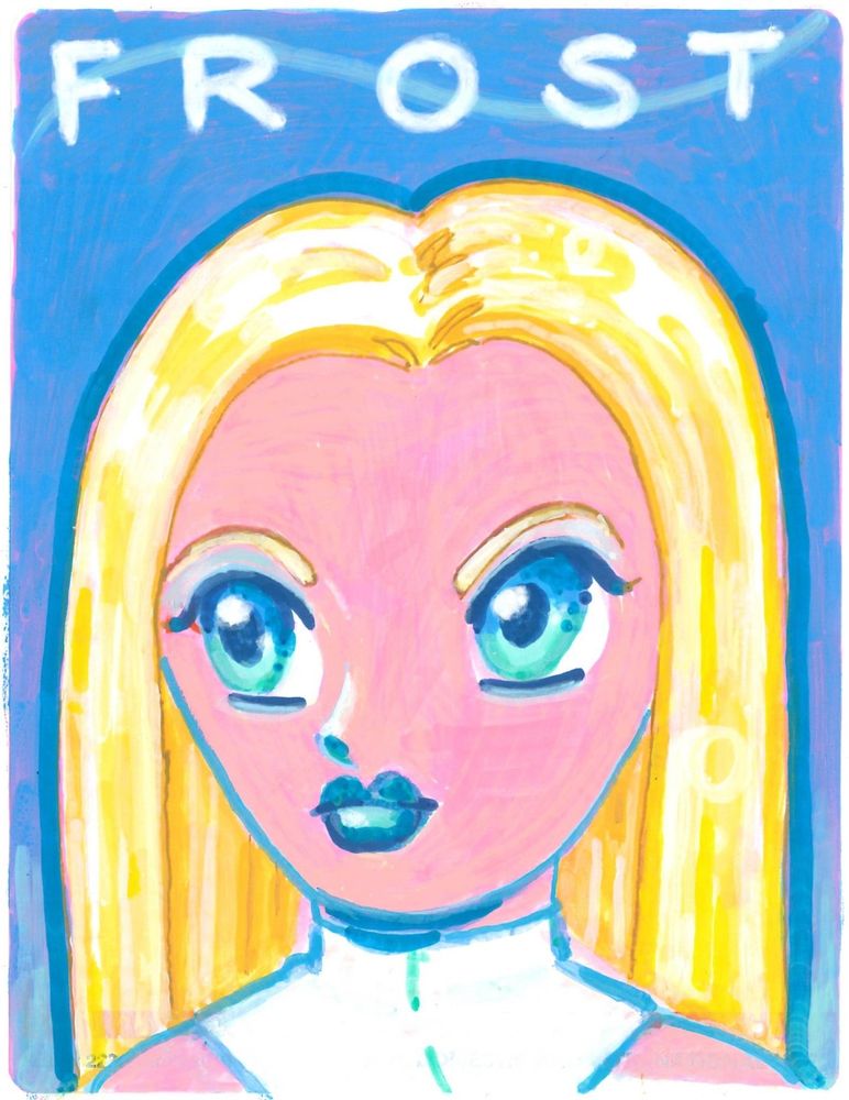 close-up of Emma Frost in her Morrison-era look