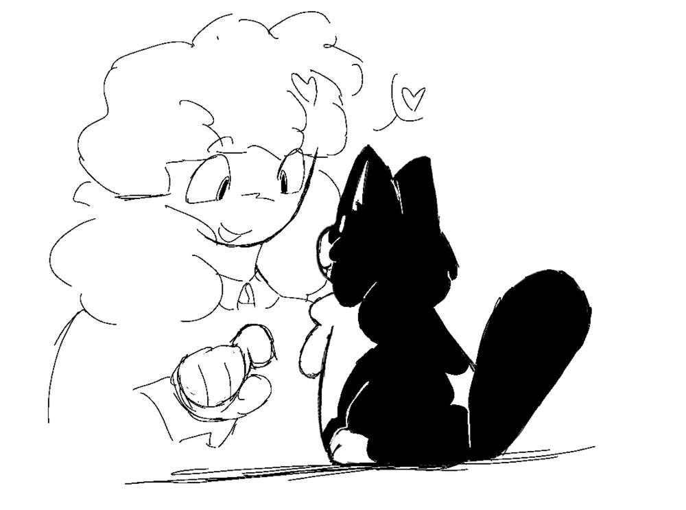 infected kinsona looking noticably less sickly, playing with a tuxedo cat.