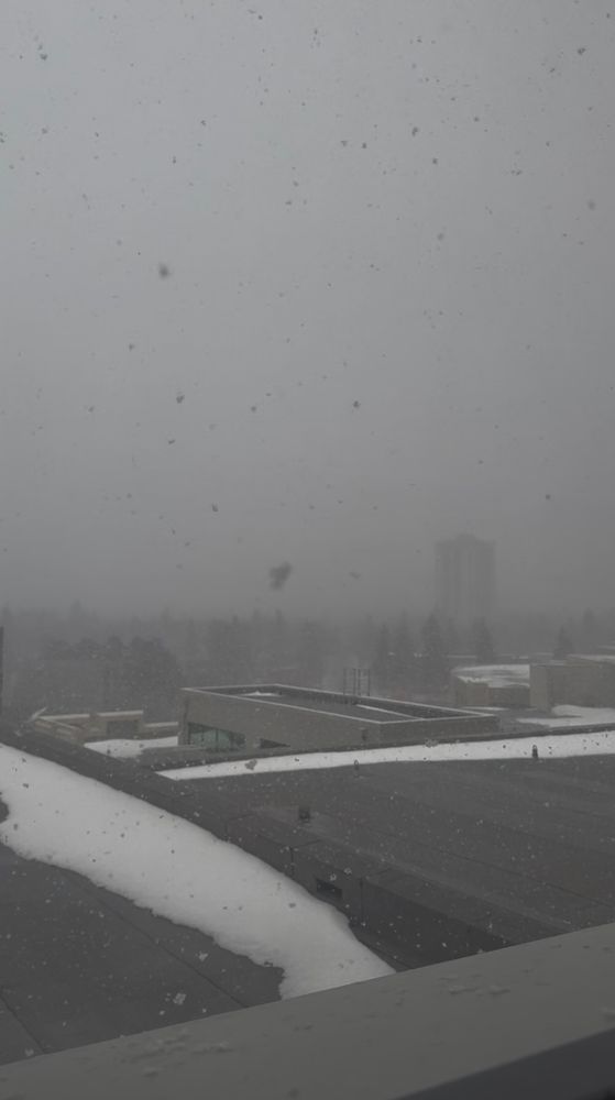 April snow in Saskatoon